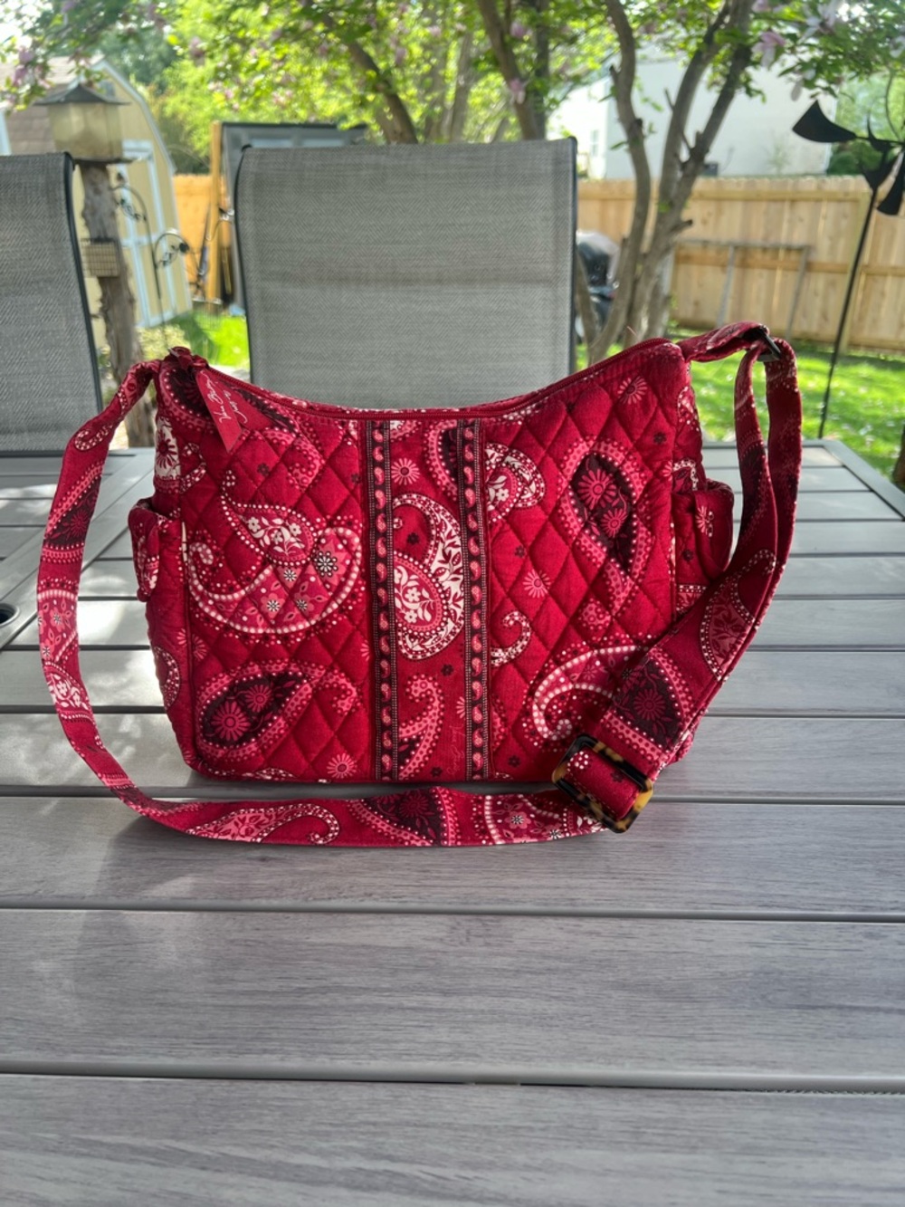 VERA BRADLEY Mesa Red 2006 On The Go Crossbody Commuter Bag